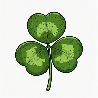 Four-leaf clover illustration
