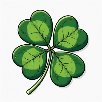 Four-leaf clover illustration
