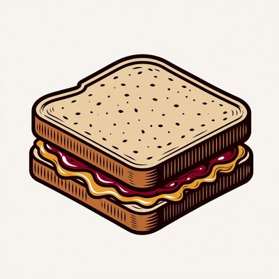 Peanut Butter and Jelly Sandwich