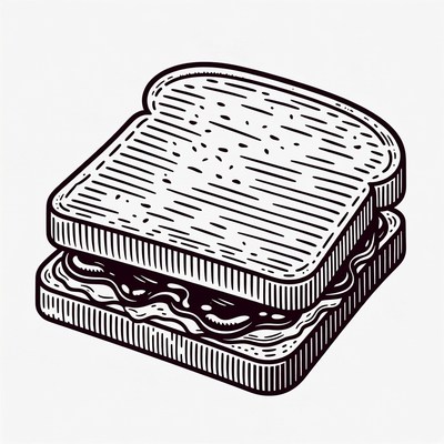 Peanut Butter Sandwich Illustration