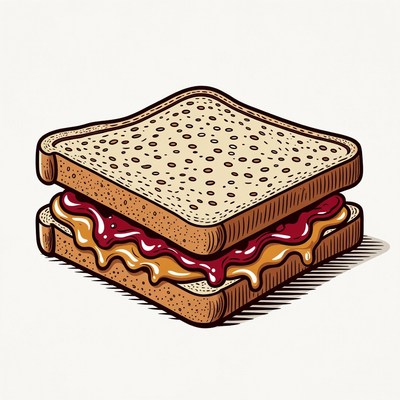 Peanut Butter and Jelly Sandwich