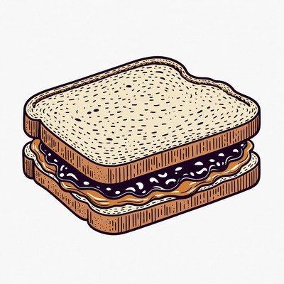 Peanut Butter and Jelly Sandwich
