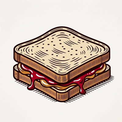 Peanut Butter and Jelly Sandwich