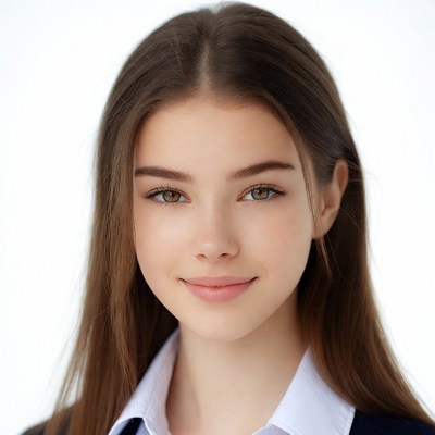 Young woman smiling portrait