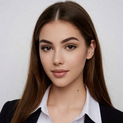 Young woman with brown hair