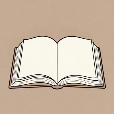 Open Book Illustration