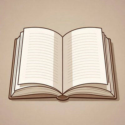 Open book illustration