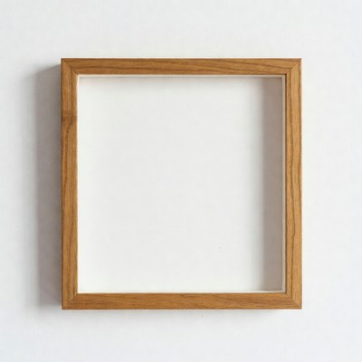 Empty Wooden Picture Frame