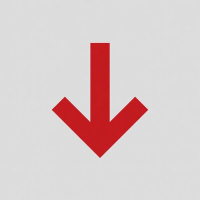 Red Down Arrow Icon