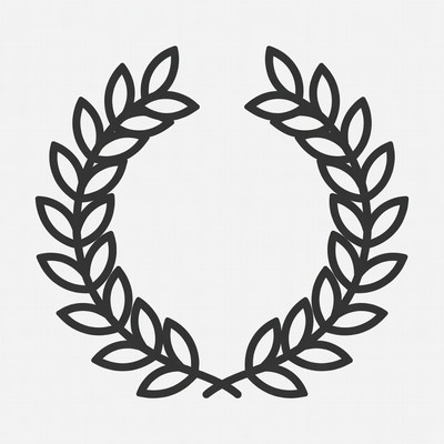 Laurel Wreath Outline Illustration
