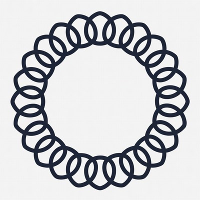 Circular Chain Link Border