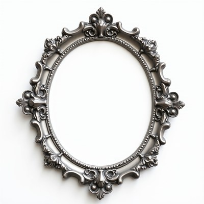 Ornate Oval Picture Frame