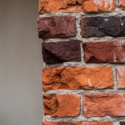 Red Brick Wall Corner