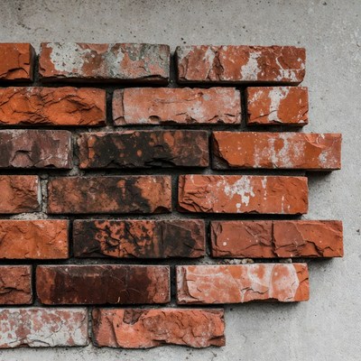 Weathered Red Brick Wall Texture