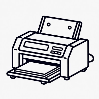 Printer Ejecting Paper