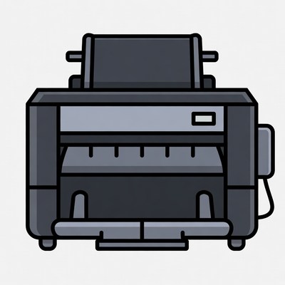 Black Printer Illustration