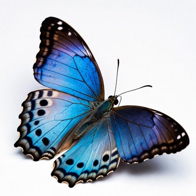 Blue Morpho Butterfly Wings Spread