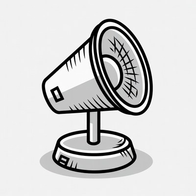 Cartoon Spotlight on Stand