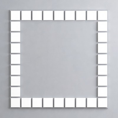 White Square Frames Grid Mockup