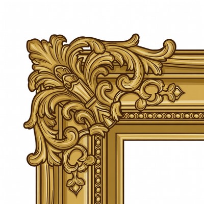 Ornate Golden Picture Frame