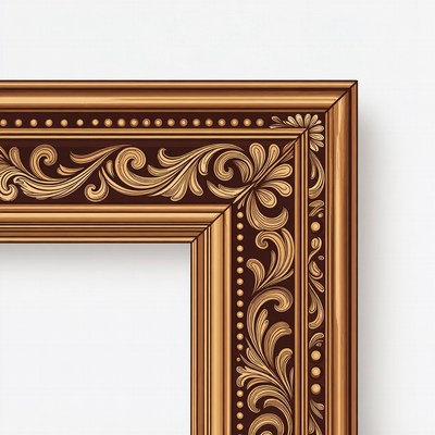 Ornate Golden Picture Frame
