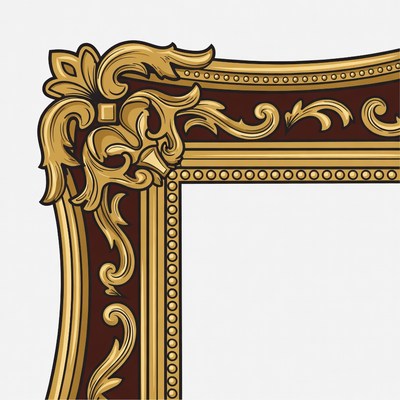 Ornate Gold Ornamental Picture Frame