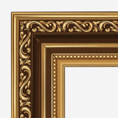Ornate Gold Picture Frame