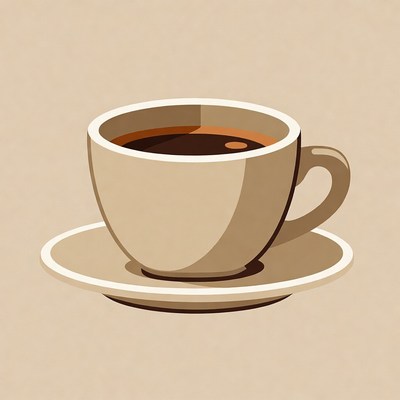 Cup of Coffee with Saucer