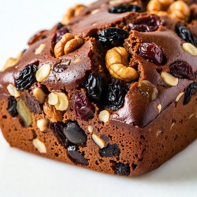 Fruitcake with Nuts and Raisins