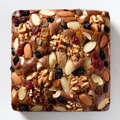 Fruitcake with Nuts and Raisins