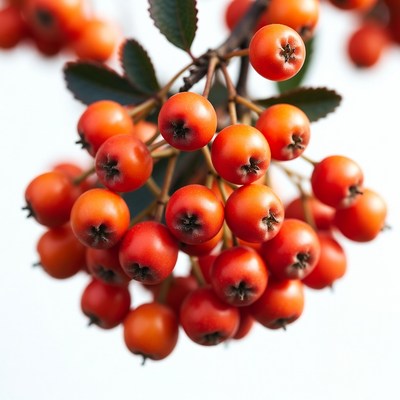 Mountain Ash Berries Cluster