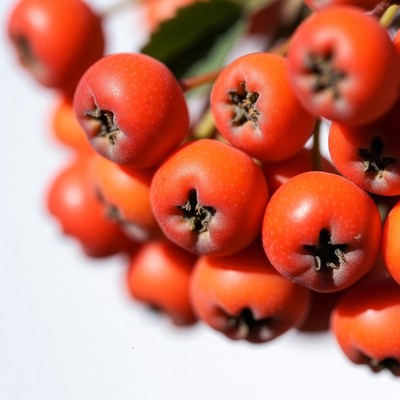 Cluster of Red Mountain Ash Berries