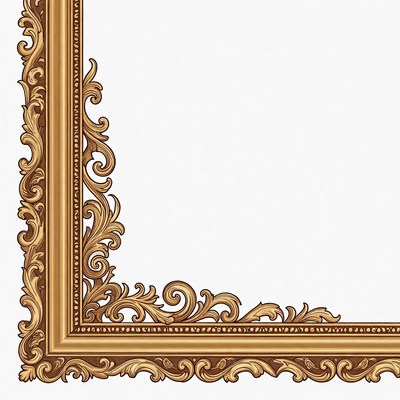 Ornate Golden Picture Frame