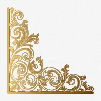 Gold Ornate Corner Design