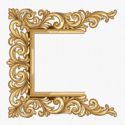 Ornate Gold Frame Border