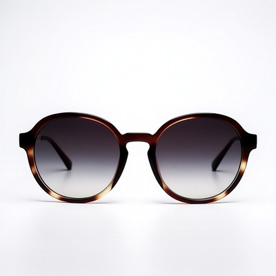 Tortoise Shell Round Sunglasses