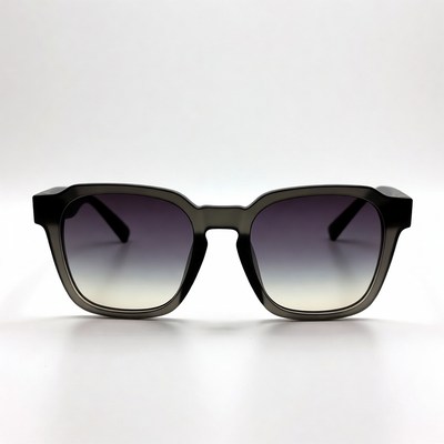 Gray Gradient Square Sunglasses