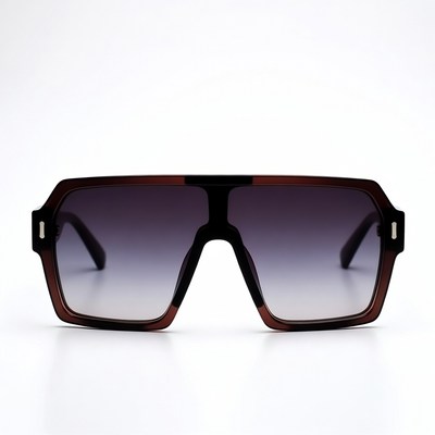Brown square gradient sunglasses
