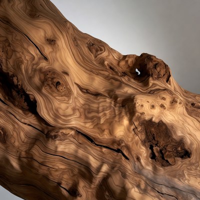 Close-up of burl wood texture