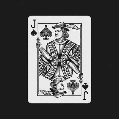 King of Spades Playing Card
