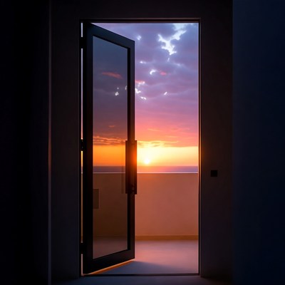 Open Door to Sunset View