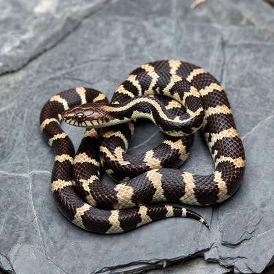 Milk Snake on Rock