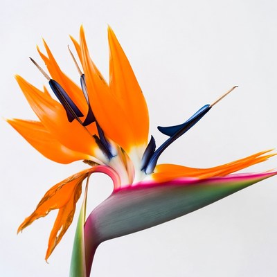 Orange Bird of Paradise Flower