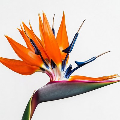 Orange Bird of Paradise Flower