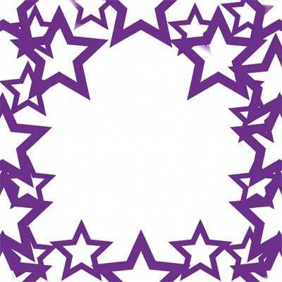 Purple Star Border Frame
