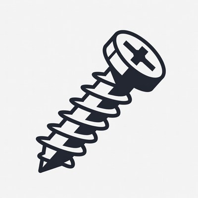 Black Screw Icon