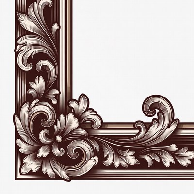 Ornate Vintage Frame Illustration