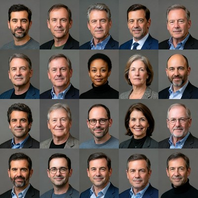 Diverse Professional Headshots Grid