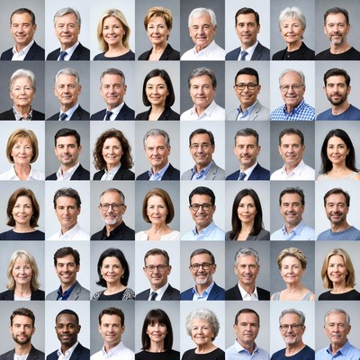 Diverse Professional Headshots Grid