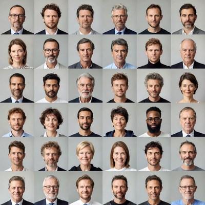 Diverse Professional Headshots Grid